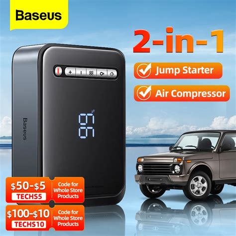 Baseus Em Carro Ir Para Iniciantes Power Bank Compressor De Ar