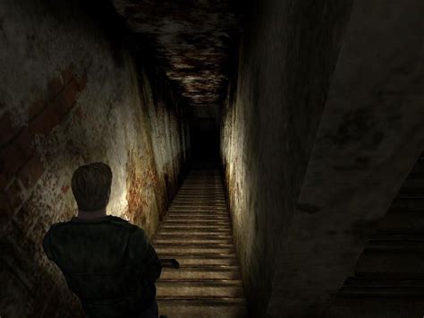 A Dark Scary Staircase That Descended Into Pitch Black Darkness The