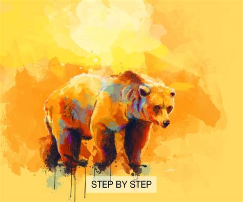 Step By Step Bear Dream Bear Painting Flo Art Studio