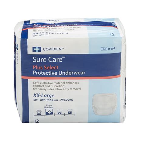 Sure Care Disposable Underwear Pull On With Tear Away Seams 2x Large