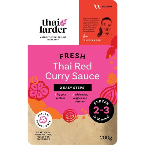 Calories In Thai Larder Red Curry Sauce Calcount