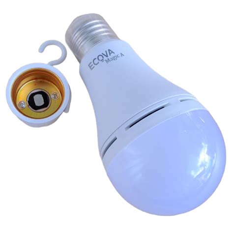 Lampu Led Emergency Rechargeable Ecova Magic Type A 6watt Putih Garansi