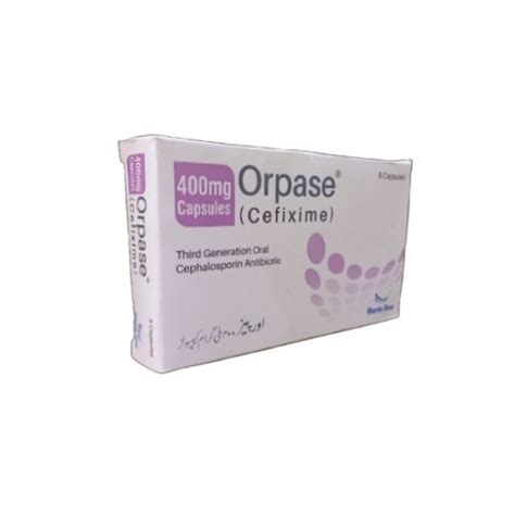 Orpase Mg Capsules Cefixime Fareed Pharma World