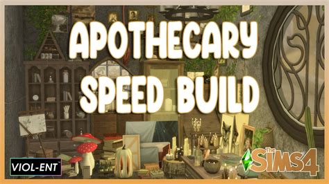 Apothecary Speed Build The Sims 4 Youtube