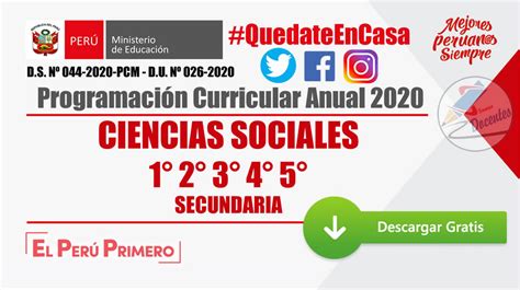 Programaci N Curricular Anual Ciencias Sociales