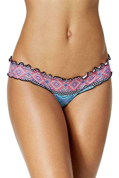 Sundazed Truly Tribal Mermaid Ruffled Cheeky Bikini Bottom Cheapundies