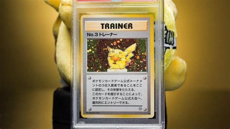 Rare Trophy Pikachu Pokémon card sells for US 300 000 in big money auction