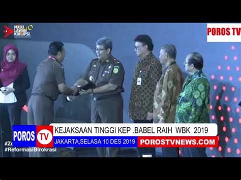 WAPRES SERAHKAN PENGHARGAAN ZONA INTEGRITAS WBK DAN WBBM 2019 YouTube