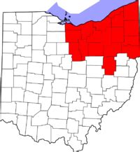 Northeast Ohio Counties Map