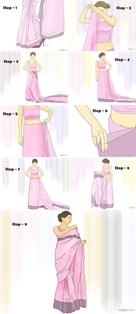 224 best Saree draping videos & illustrations images on Pinterest ...