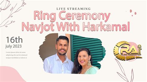 Live Ring Ceremony Navjot With Harkamal Youtube