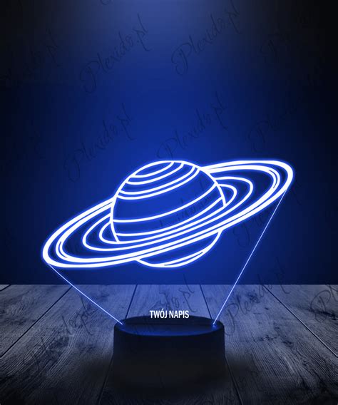 Lampka Led D Plexido Planeta Saturn Kosmos Plexido Pl