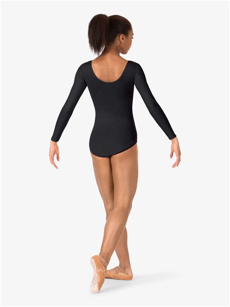 Womens Pinch Front Long Sleeve Leotard Class Basics Theatricals