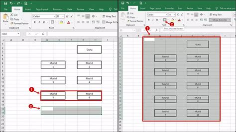 Cara Membuat Denah Tempat Duduk Dengan Microsoft Excel