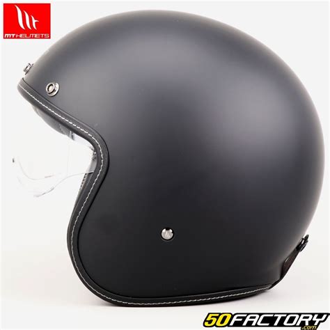 Jet Helmet Mt Helmets Le Mans Ii Sv S Solid A Noir Mat Quipement