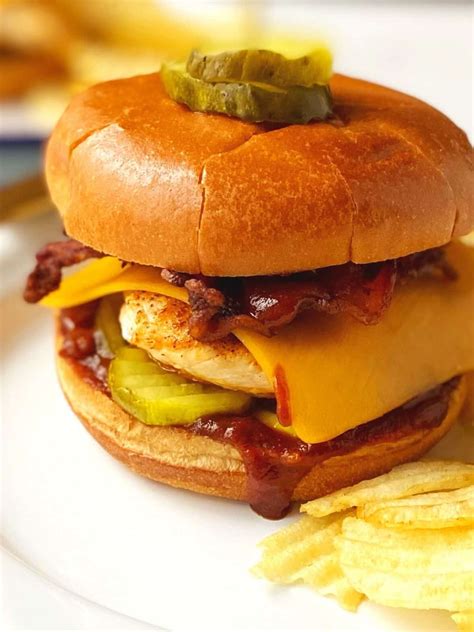 Bbq Bacon Chicken Brioche Sandwich My Casual Pantry