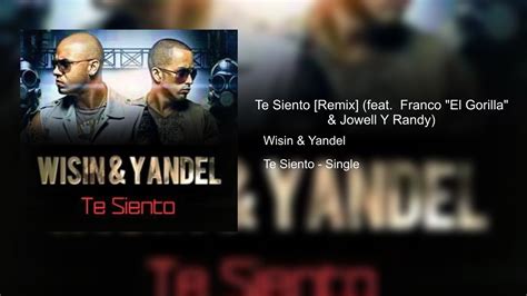 Te Siento Remix Feat Franco El Gorilla Jowell Y Randy YouTube