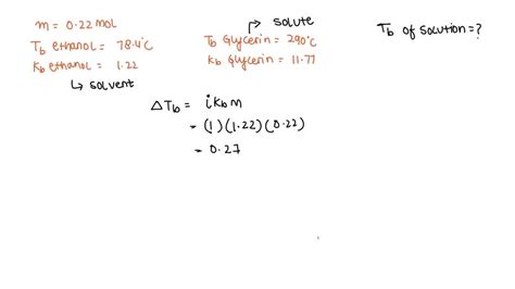 SOLVED TABLE 13 3 Molal Boiling Point Elevation And Frcezing Point