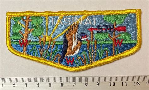 OA Lodge 578 Hasinai S5b Yellow Inner Stitch Texas BSA Boy Scouts