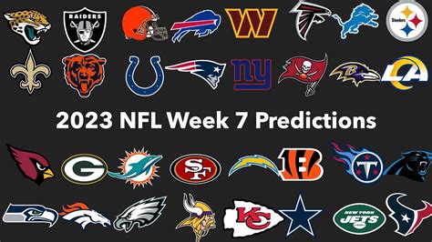 2023 Nfl Week 7 Predictions Youtube