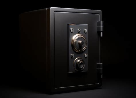 Premium Photo Small Safe Equipped With Biometric Fingerprint