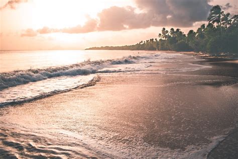 Gambar Langit Laut Gelombang Pantai Lautan Awan Ombak Pasir