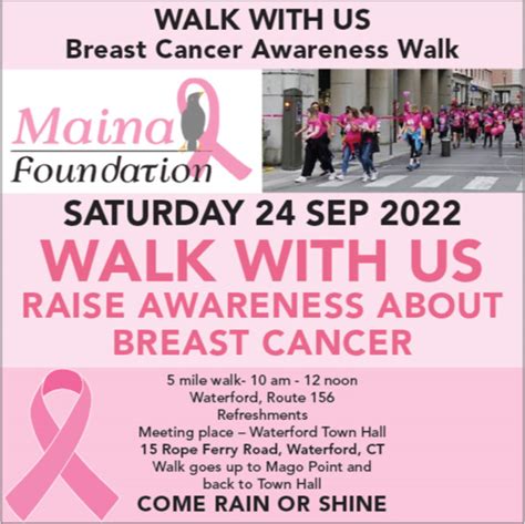 Breast Cancer Awareness Walk Maina Foundation