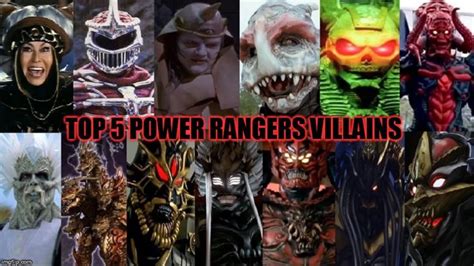 Top 5 Power Ranger Villains Power Rangers Villain Ranger