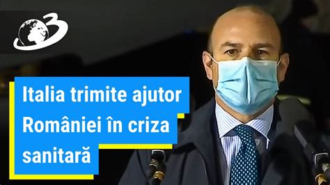 Italia Trimite Ajutor Rom Niei N Criza Sanitar O Aeronav A Adus