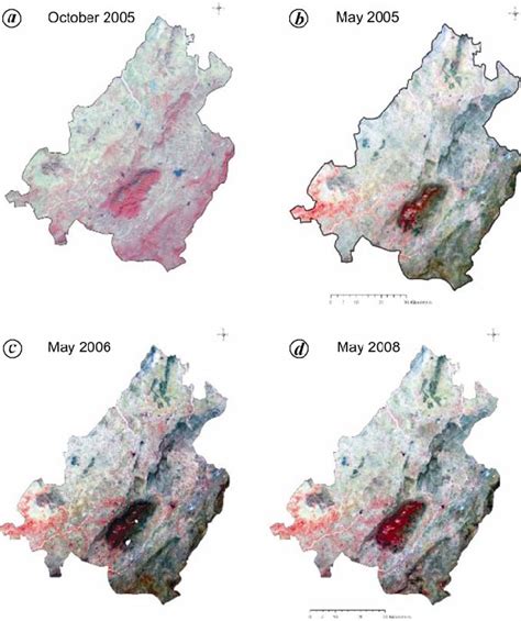 Spatial Maps Of Sirohi District A False Colour Composite Fcc Images