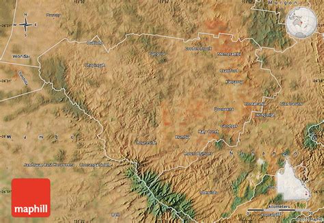 Satellite Map of Kingaroy