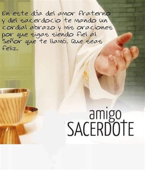 Pin En Dios Es Amor Día Del Sacerdote Frases Para Felicitar Sacerdote