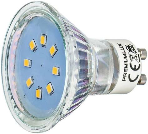 Premium Lux 2 Żarówka Gu10 8 Led Smd 2835 1W Czerwona Lux01614