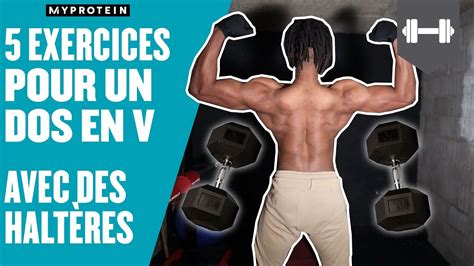 5 exercices DOS avec HALTERES pour se muscler à la maison avec Mister