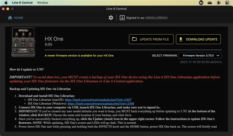 Line Hx One Firmware Update Guide Sweetwater