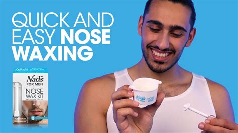 How To Use Nad S For Men Nose Wax Demo Video Step By Step Tutorial For Waxing At Home Youtube