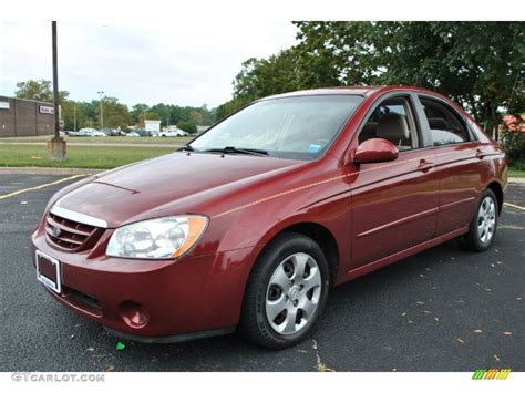 2006 Radiant Red Kia Spectra Ex Sedan 71531832 Car