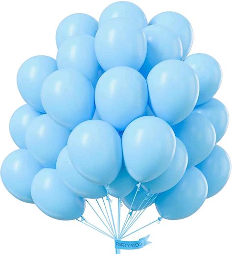 Amazon Partywoo Light Blue Balloons Pcs Inch Blue Balloons