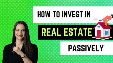 Make Money By Investing In Real Estate Passively Youtube