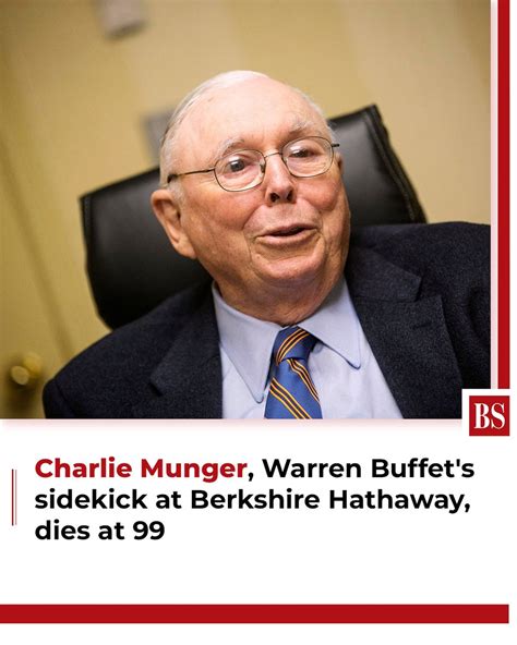 Obituary – Cause of Death : Charlie Munger, Berkshire Hathaway’s Iconic ...