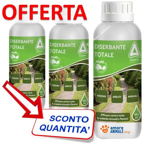 Adama Diserbante Totale 500 Ml Glifosate Erbicida Sistemico SCONTO