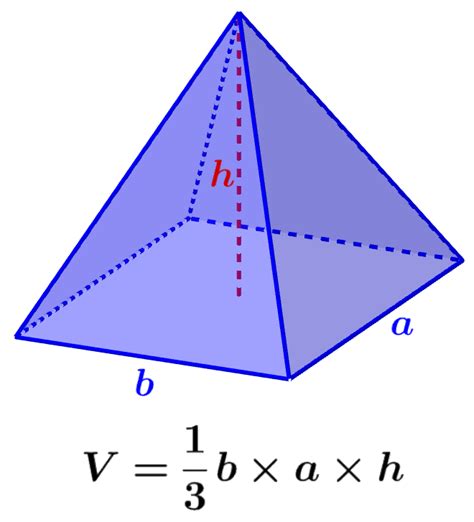 Formula Para Calcular Volumen De Una Piramide Rectangular Printable