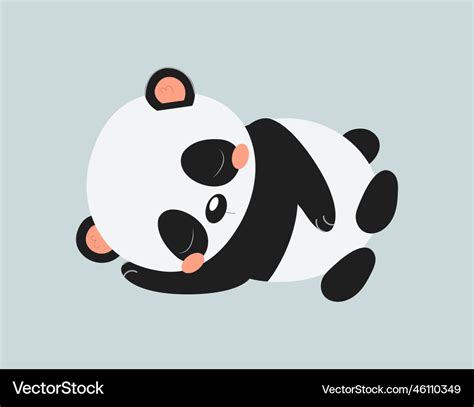 Cute Panda Sleep Royalty Free Vector Image VectorStock