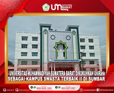 Universitas Muhammadiyah Sumatera Barat Dikukuhkan Unirank Sebagai