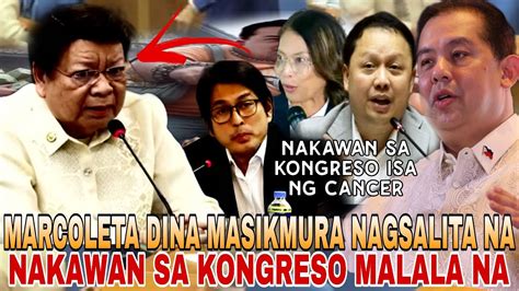 CONG MARCOLETA DINA NAKATIIS SA NAKAWAN DA KONGRESO NAGSALITA NA YouTube