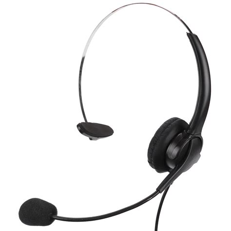 Rj9 Telephone Headset Call Center Headset Noise Reduction Wired Professional Mono Headset With