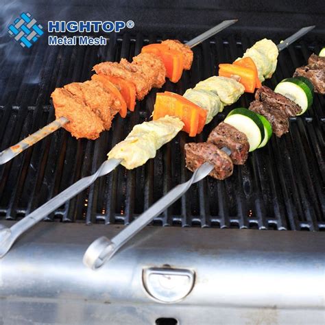 Wholesale Reusable Stainless Steel Barbecue Kebab Maker BBQ Skewer