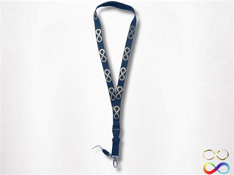 Lanyard Id Holder Autism Adhd Gold Infinity Lanyard Neurodiversity Lanyard Autism Acceptance