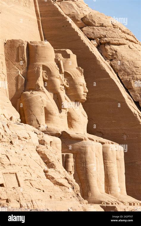 The Temple Of Ramses II And His Queen Nefertari At Abu Simbel Aswan