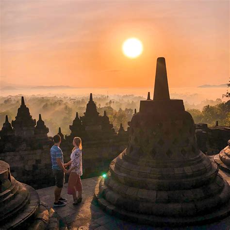 Watching The Sunrise At Borobudur Temple Yvettheworld